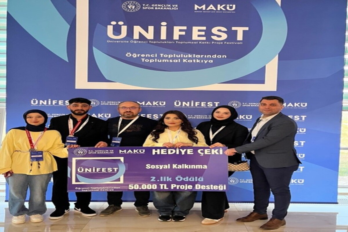 Üniversitemiz ÜNİFEST'ten Ödülle Döndü