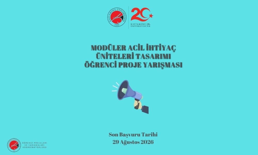 Modüler Acil İhtiyaç Üniteleri Tasarımı Proje Yarışması